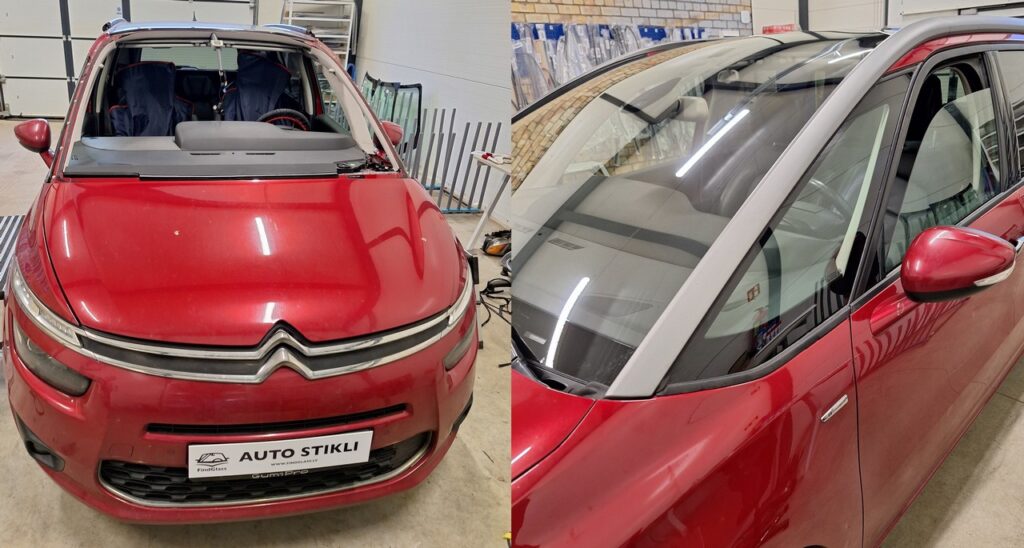 Vējstikls Citroen C4 Grand Picasso, vējstikla maiņa, auto stiklu serviss
